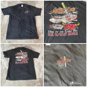 Vintage Motley Crew Skull T-Shirt L Black 2005 OSS National Champion !!